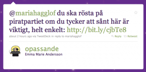 Emma Marie Anderssons svar