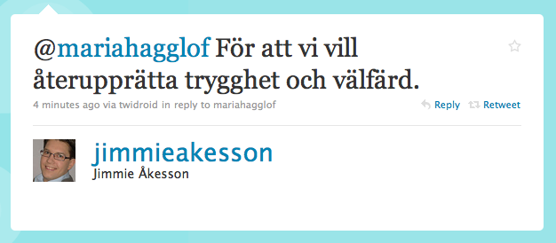 Svar från Jimmie Åkesson